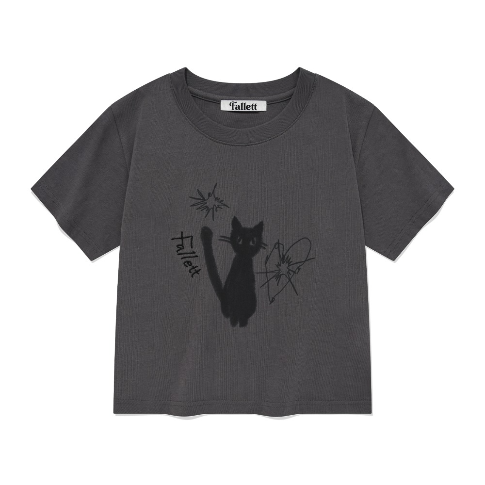 NIGHT NERO CROP SHORT SLEEVE TEE