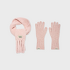 [GIFT BOX] BOUCLE MUFFLER / FINGER HOLE KNIT GLOVES SET