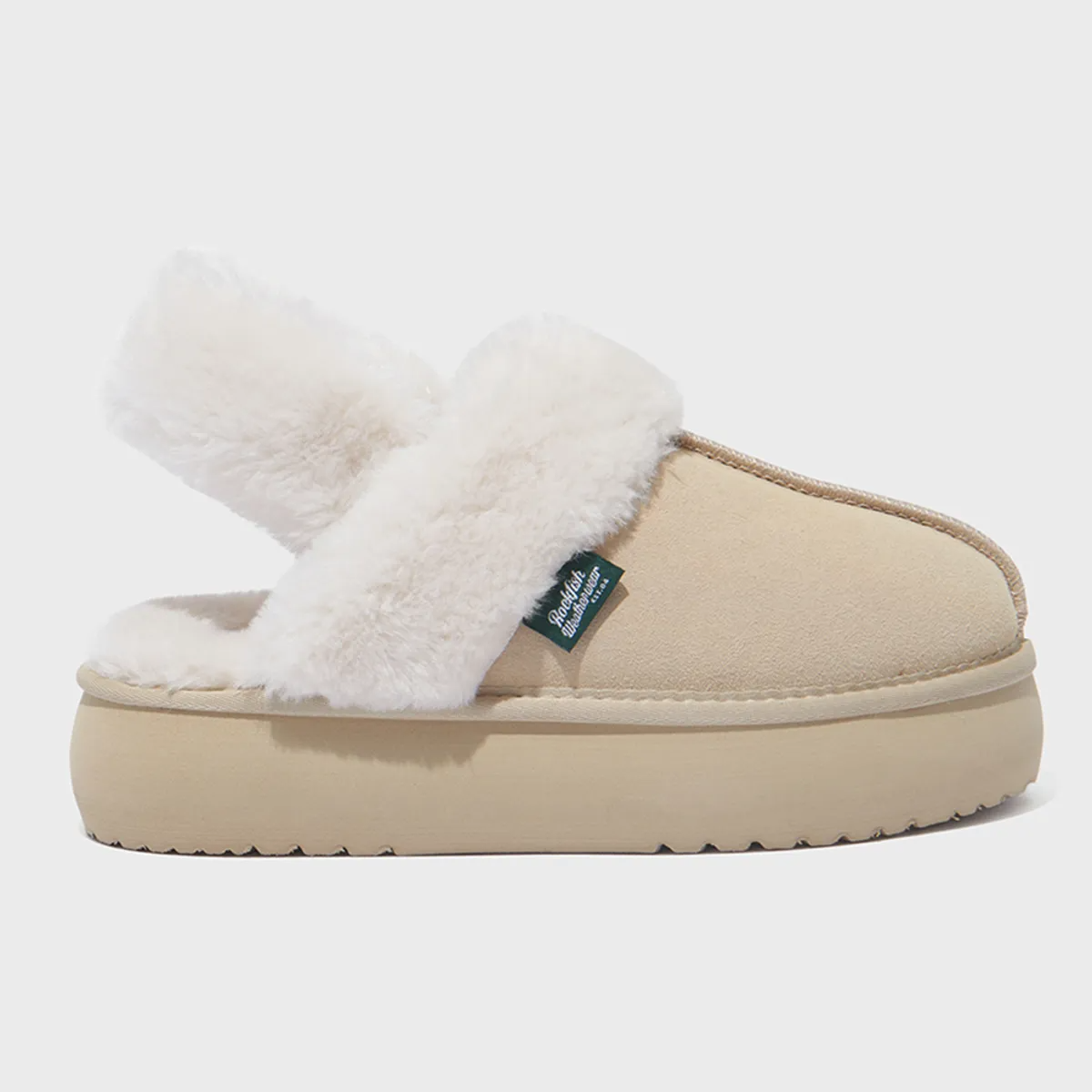 [WINTER SALE] WINTER CLOUDY FLATFORM FUR SLINGBACK