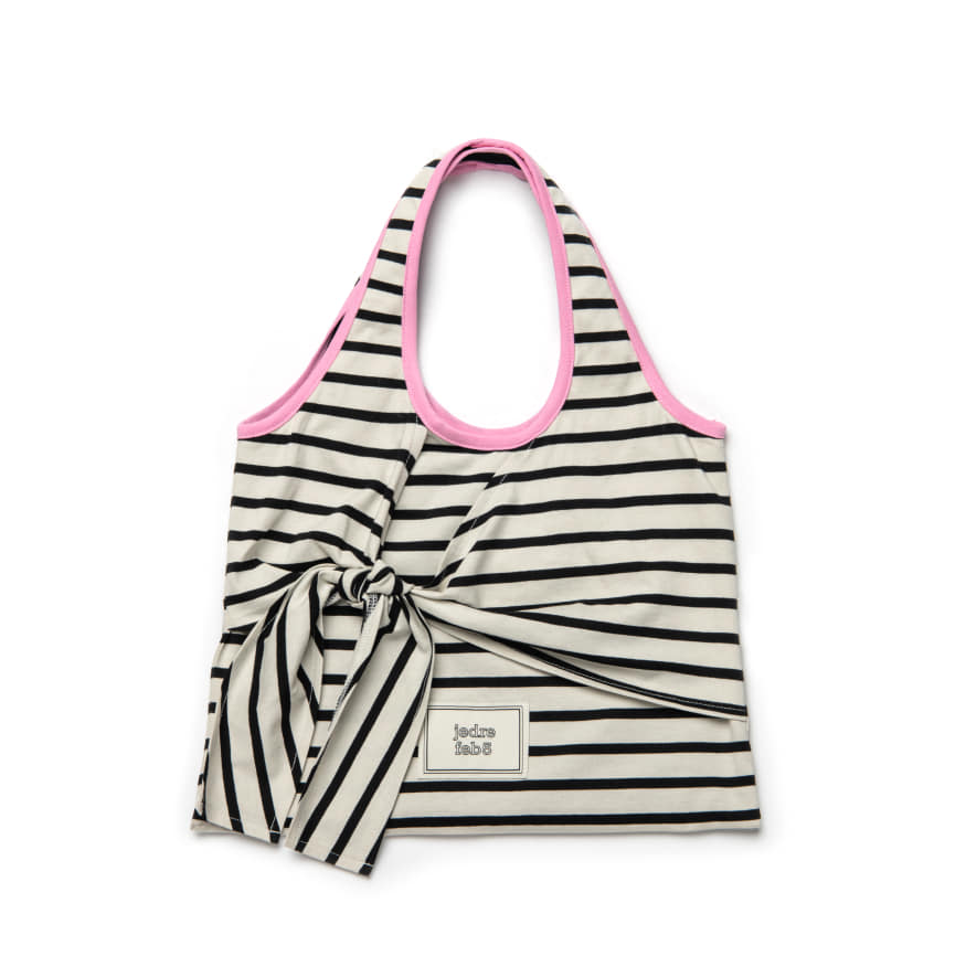 Stripe Tie Bag Small