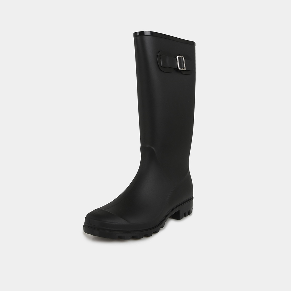 Long Buckle Rain Boots