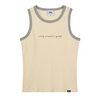 (WOMEN) RIBBED RINGER SLEEVELESS TANK TOP