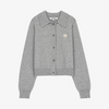 ESSENTIAL LOGO PATCH COLLAR CARDIGAN