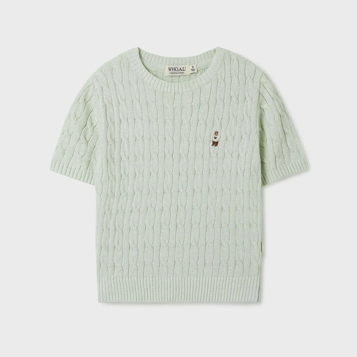 Steve Round neck Melange Cable Sweater