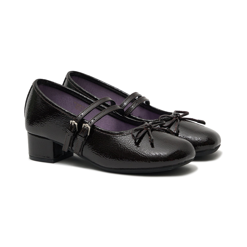 SQUARE TOE TWO STRAP MARYJANES (4CM)