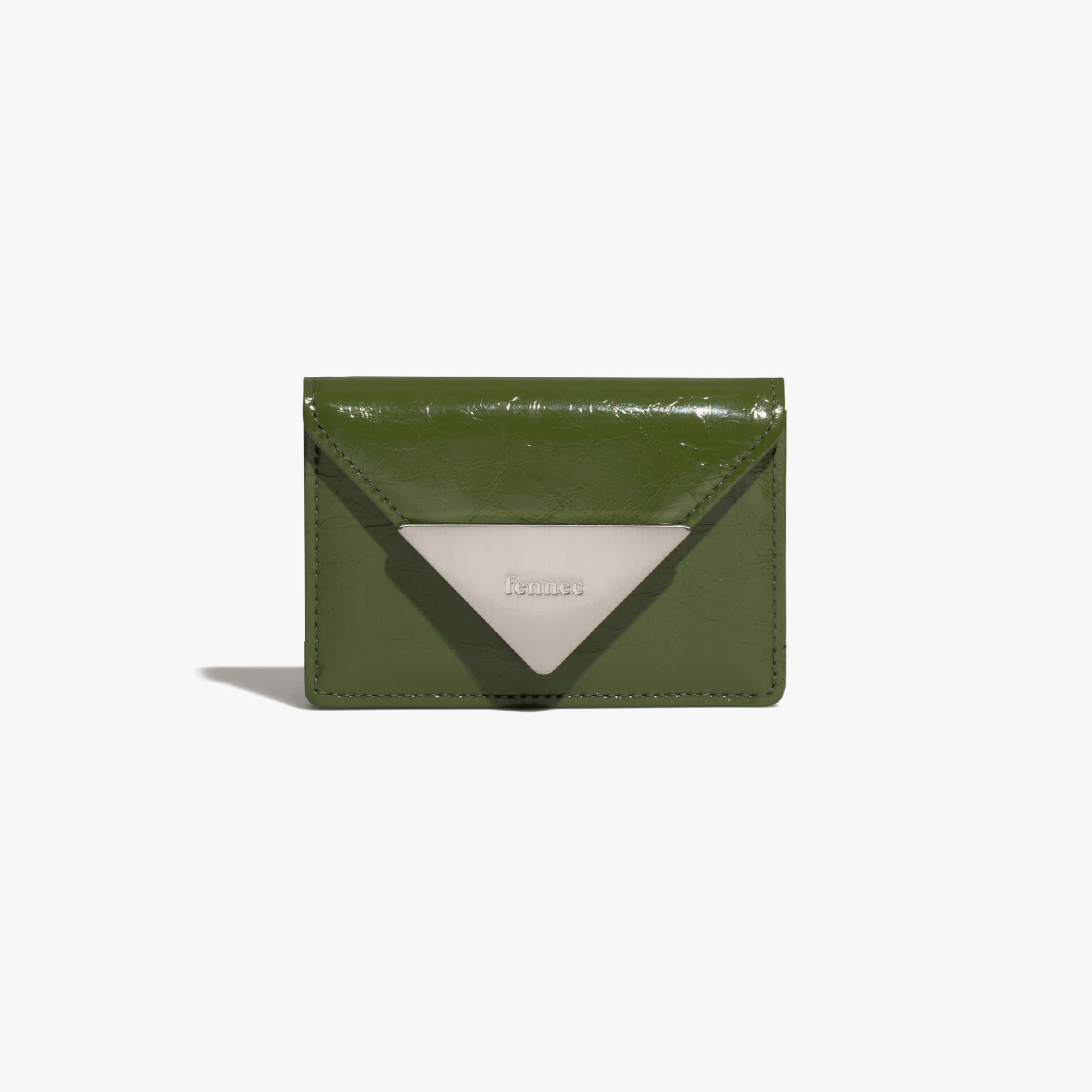 CRINKLE TRIANGLE ACCORDION POCKET