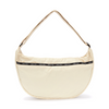 GLOSSY FABRIC ROUND CROSS BAG