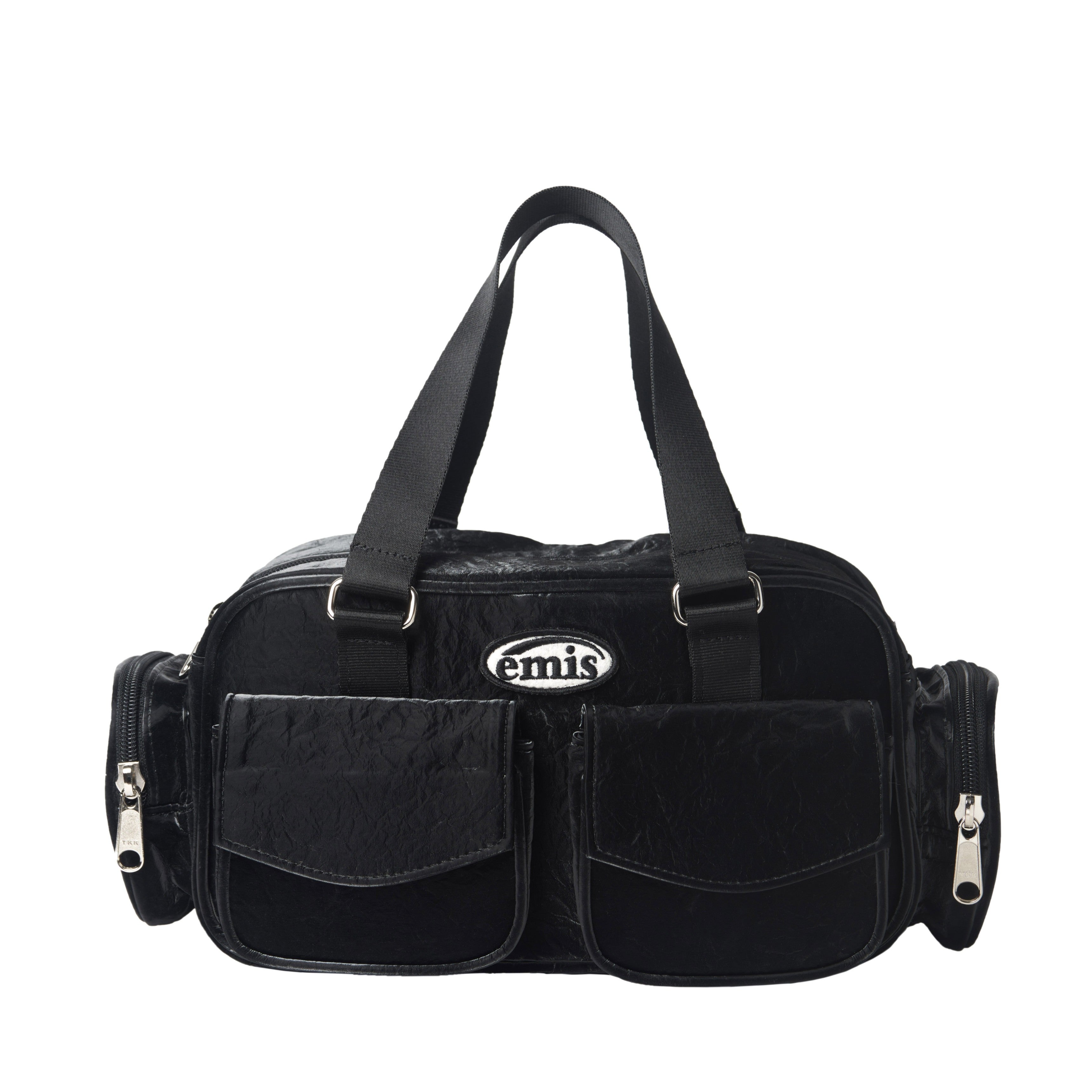 MULTI-POCKET HOBO BAG - BLACK