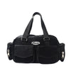 MULTI-POCKET HOBO BAG - BLACK