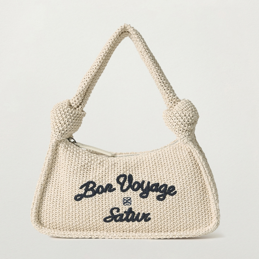 Bon Voyage Raffia Shoulder Bag