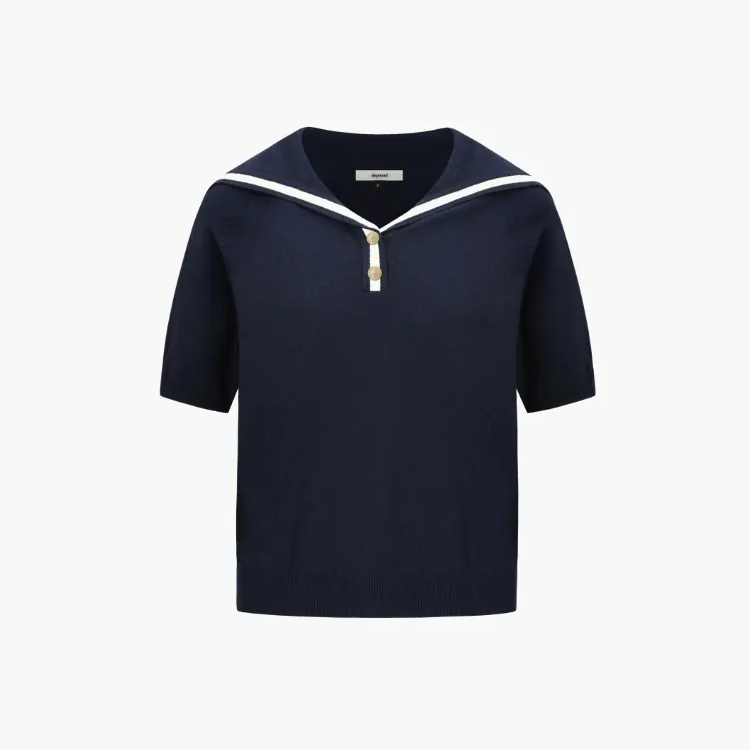 Sailor Collar Knit