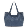 LOGO WASHED DENIM TOTE BAG