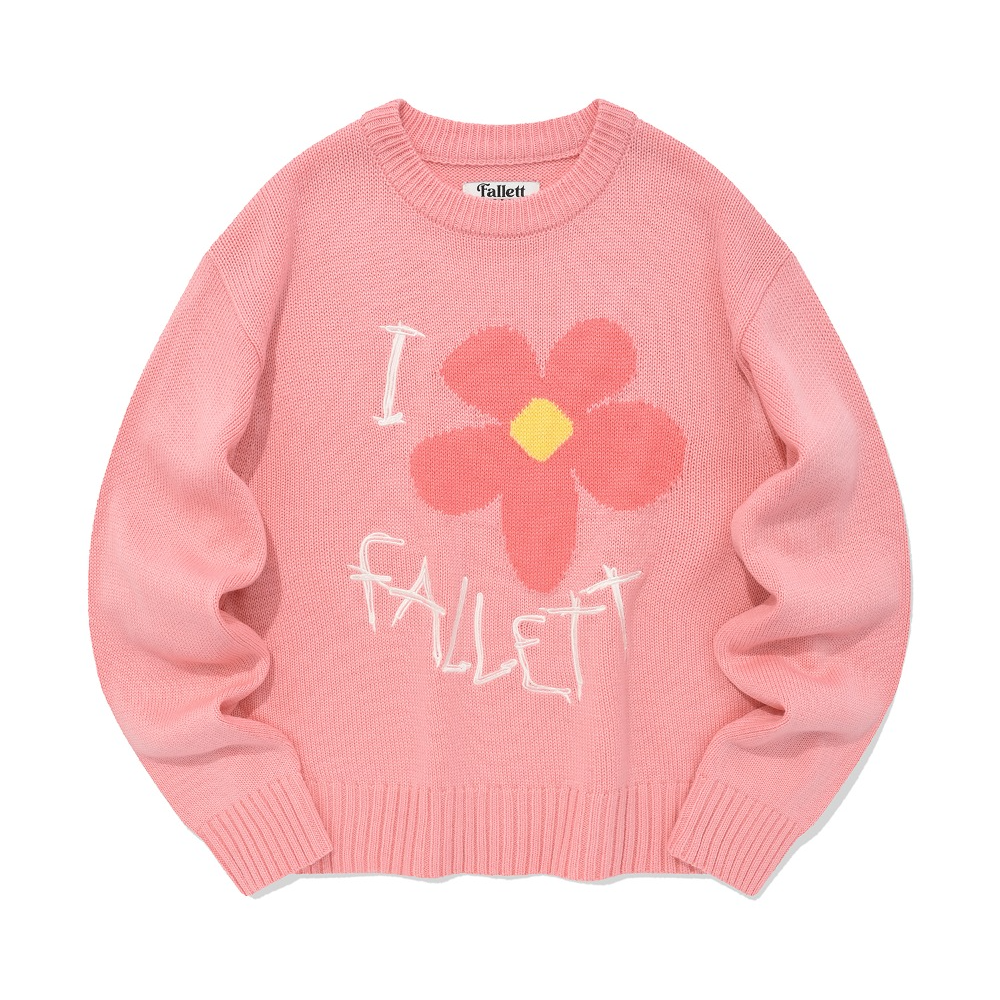 DRAWING FLOWER KNIT