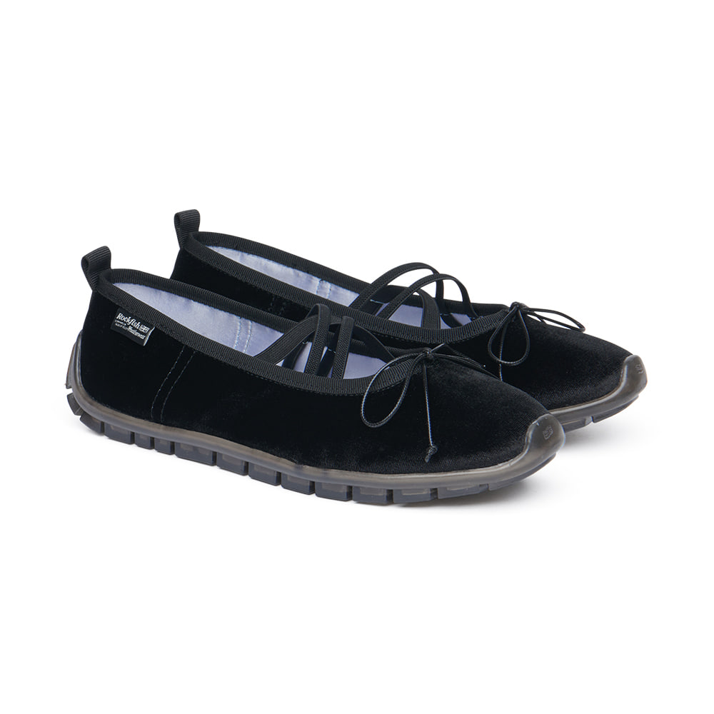 BELLA CROSS BANDING FLATS (PEBBLE SOLE)