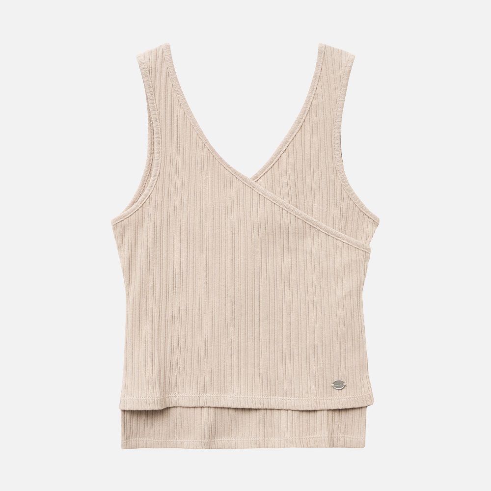 W LAYERED SIMPLE LOGO PENDANT SLEEVELESS
