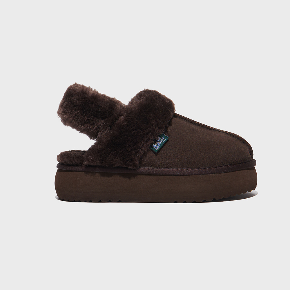 [WINTER SALE] WINTER CLOUDY FLATFORM FUR SLINGBACK