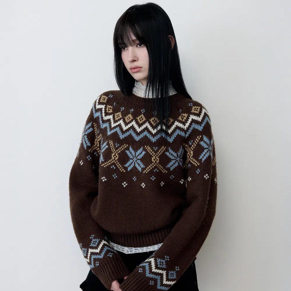 JACQUARD NORDIC WOOL KNIT