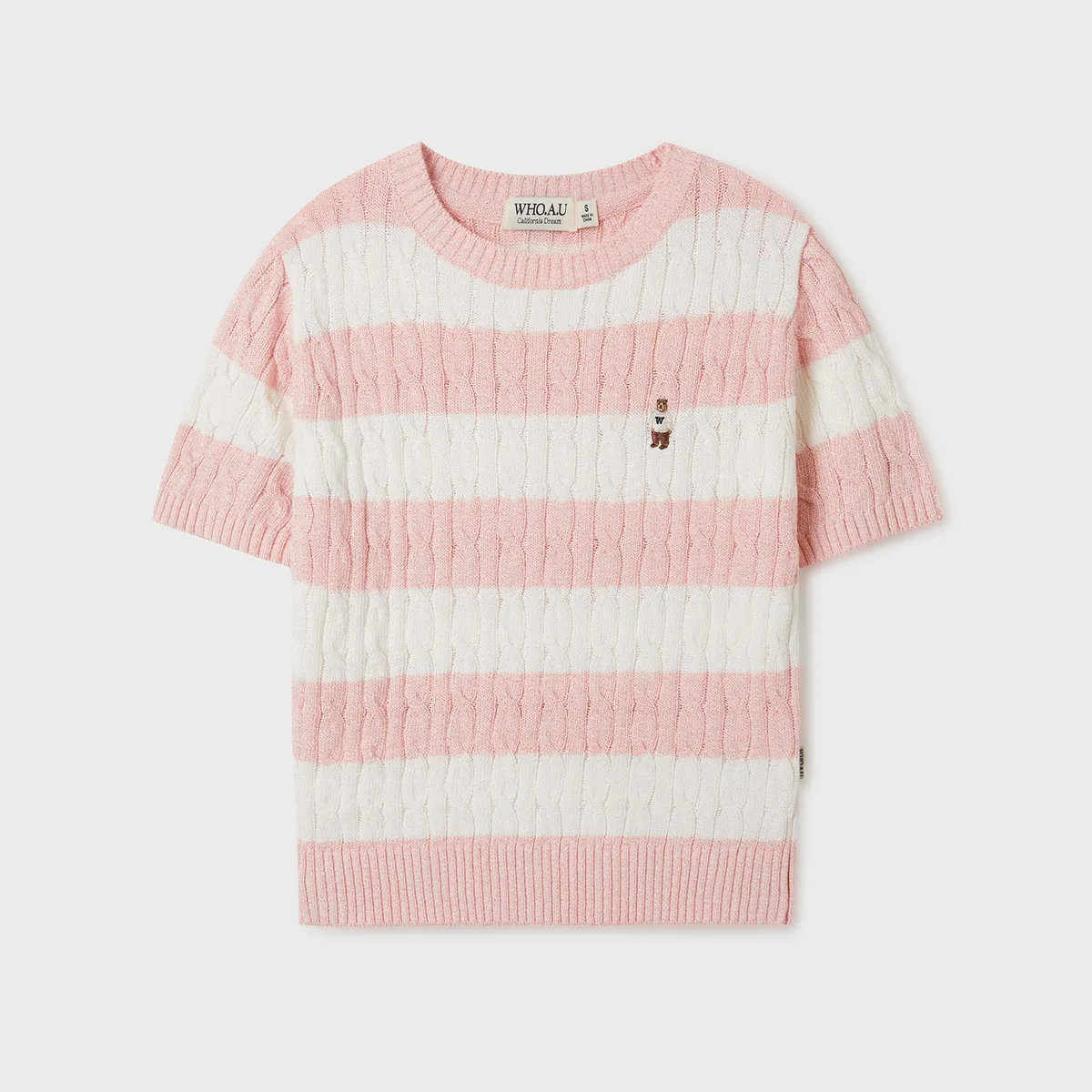 Steve Round neck Melange Cable Sweater