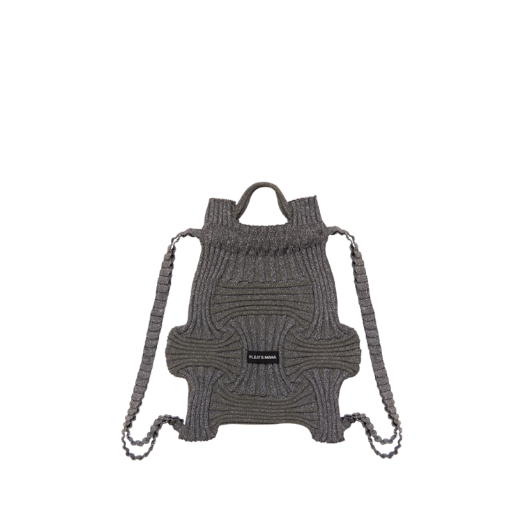 Bow Backpack - Glitter Stone Brown
