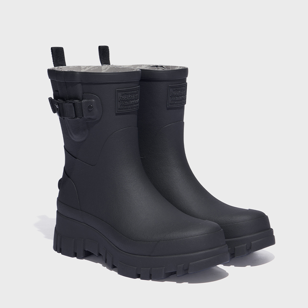 FLATFORM WEAVING RAIN BOOTS MIDDLE