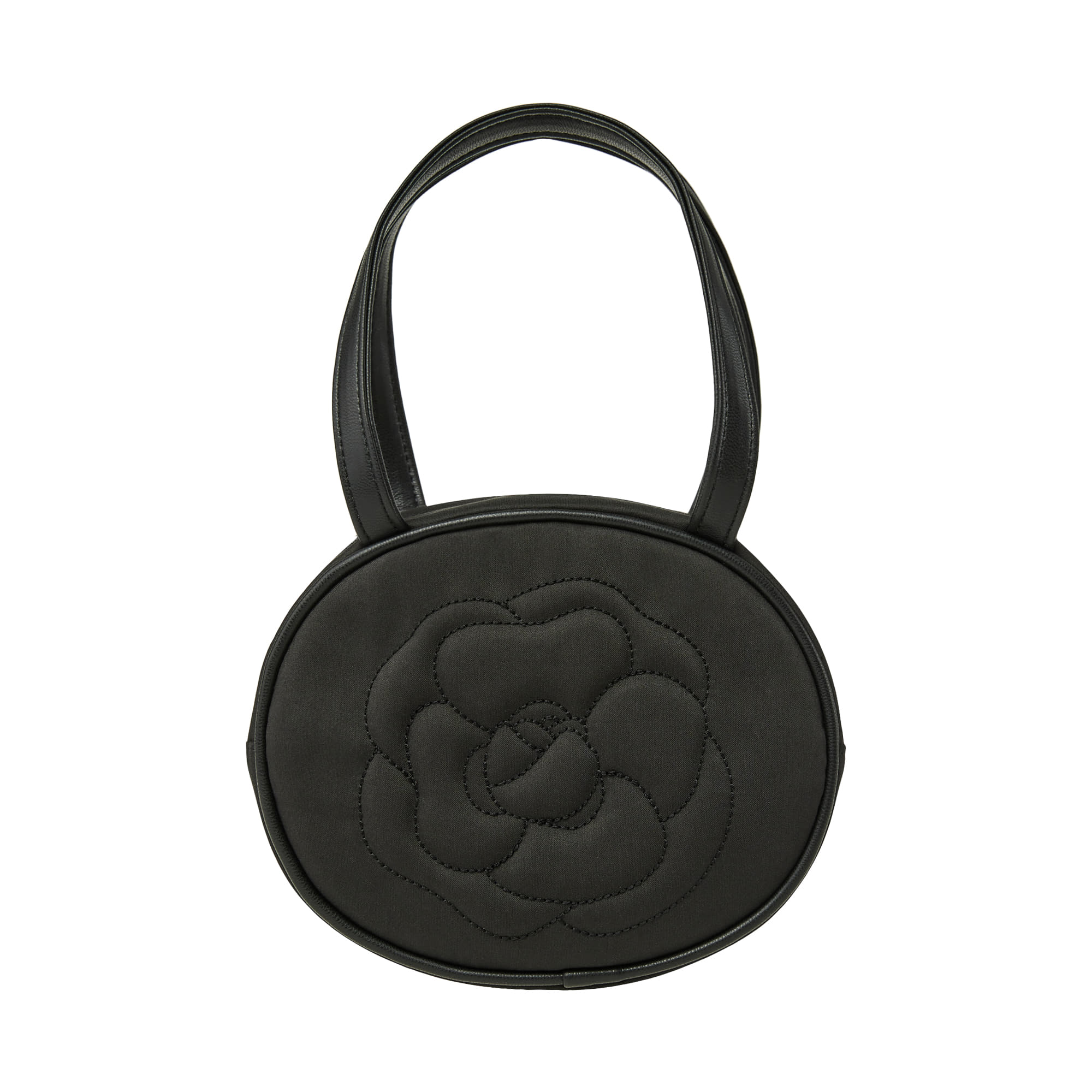 ROSE STITCH ROUND BAG