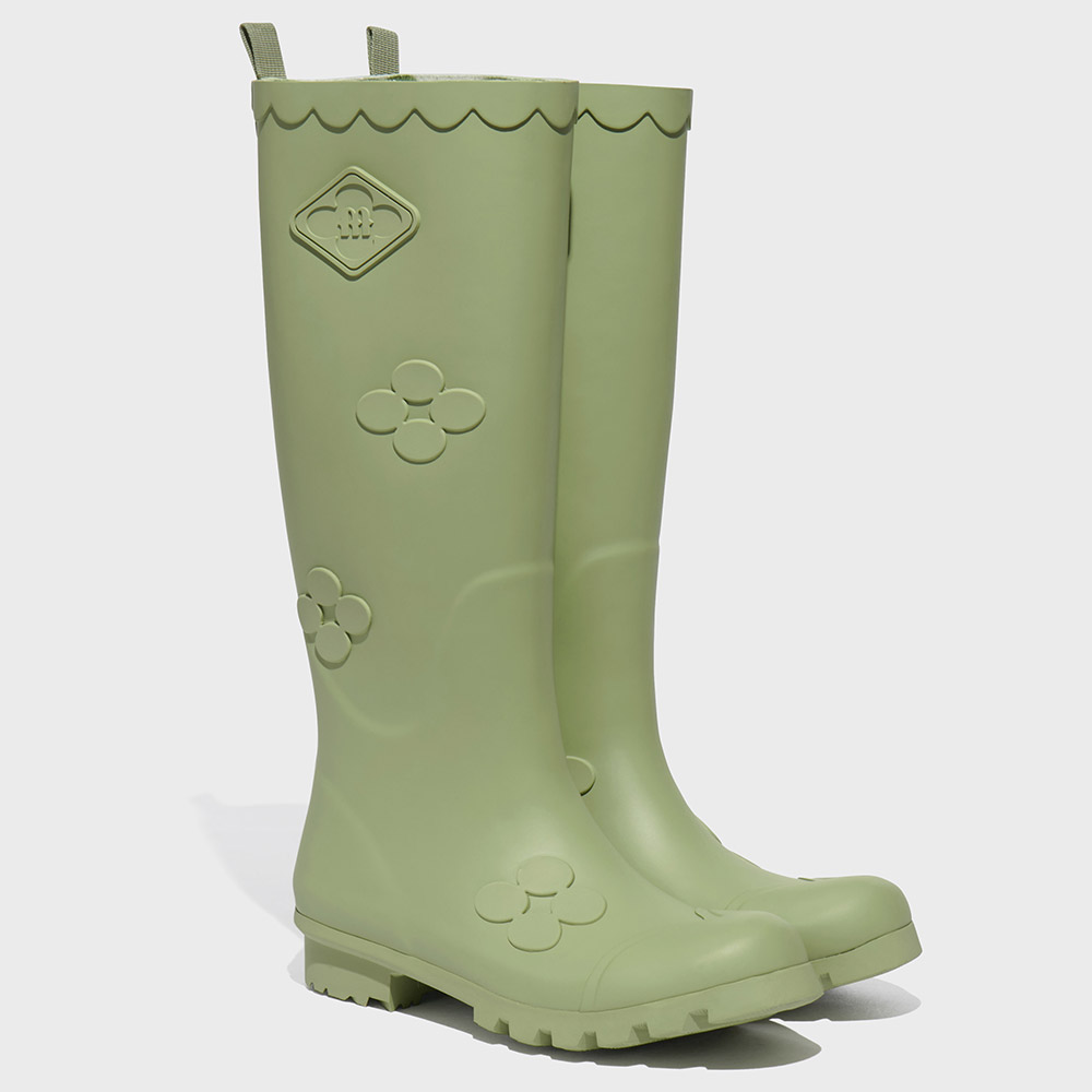 FLORAL PATCH RAINBOOTS LONG