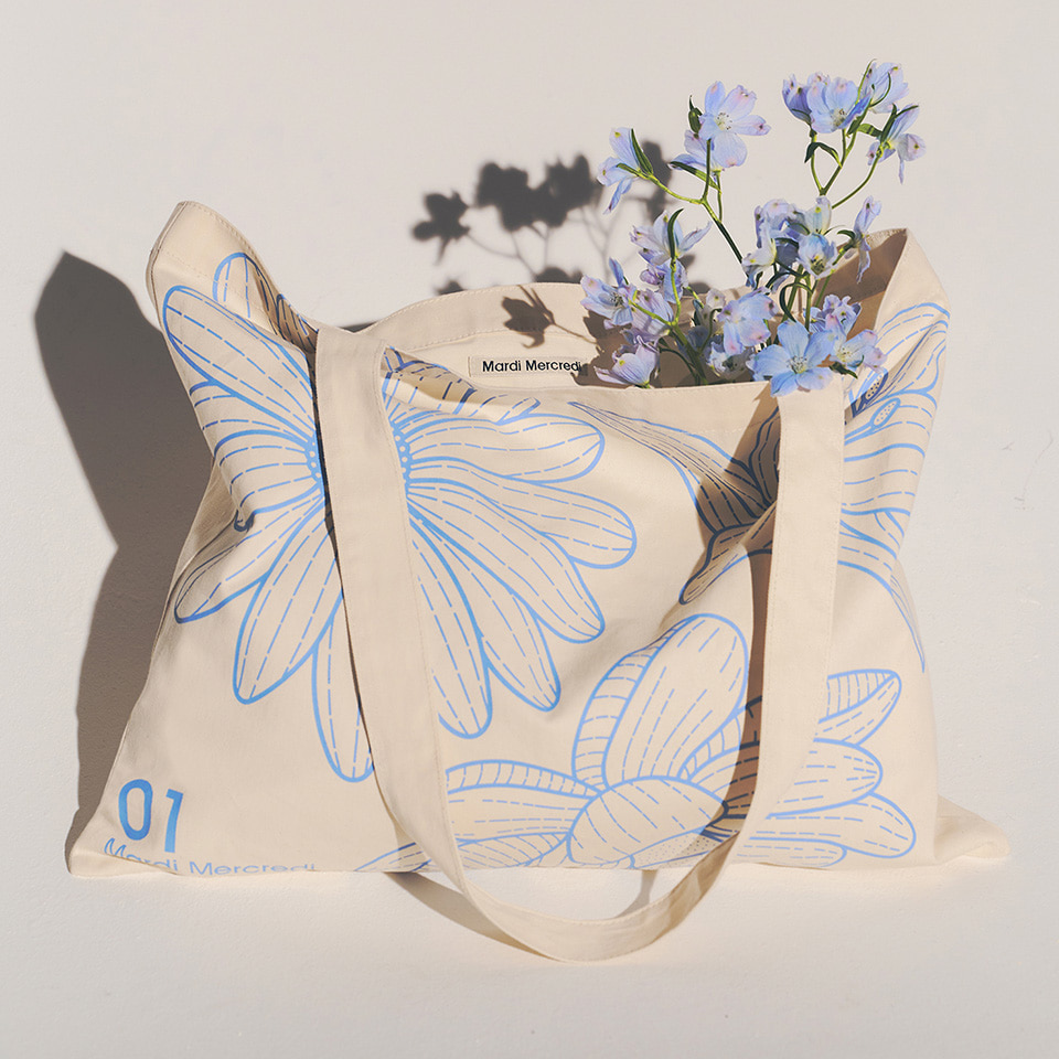 CANVAS BAG TRIPLE FLOWER