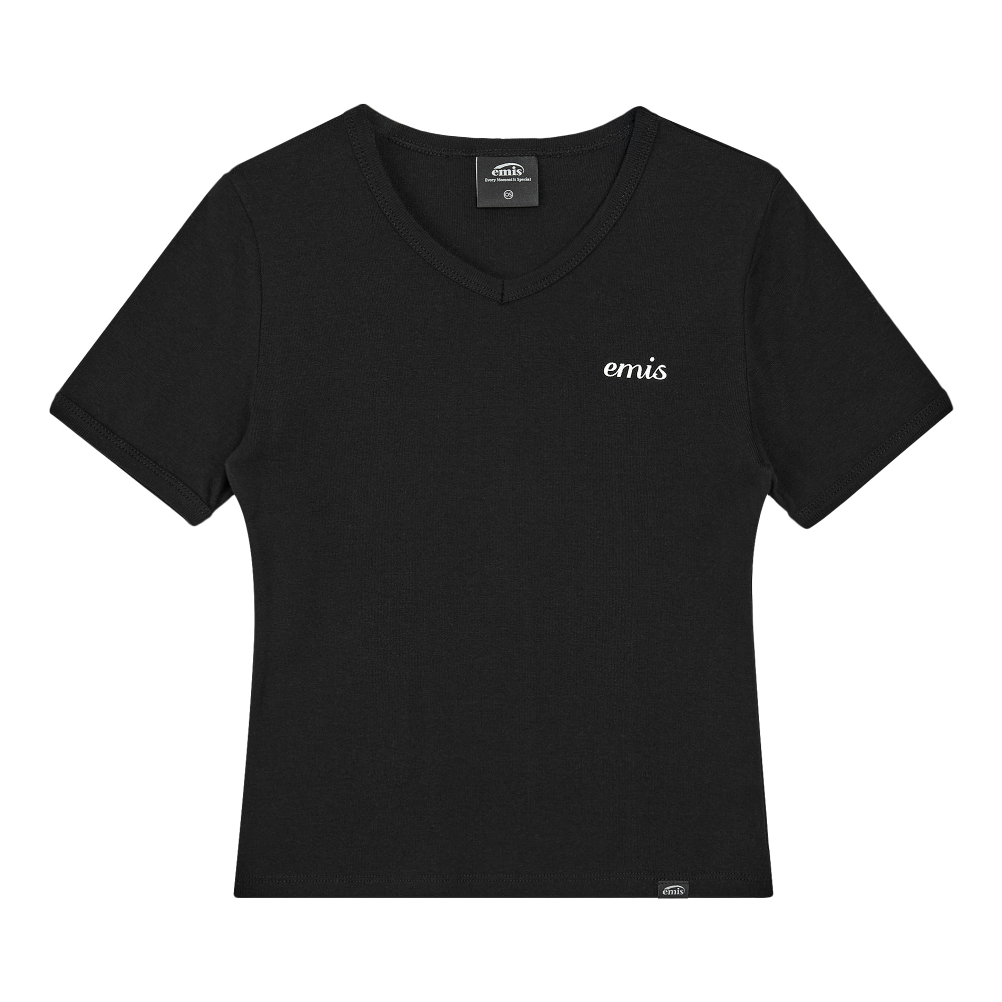 (WOMEN) RIBBED RINGER T-SHIRT