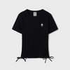 Steve Ribbed Shirring T-Shirt(B)
