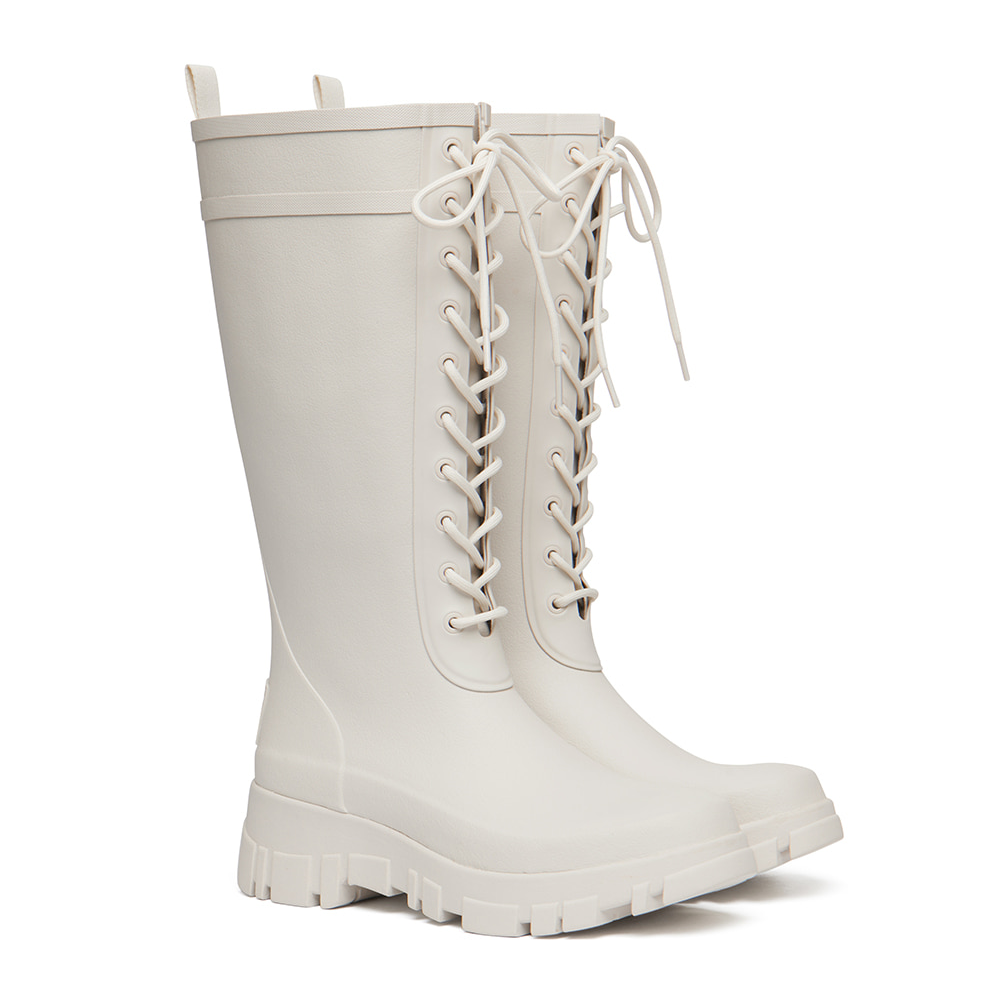 (2025) FLATFORM LACEUP RAIN BOOTS LONG