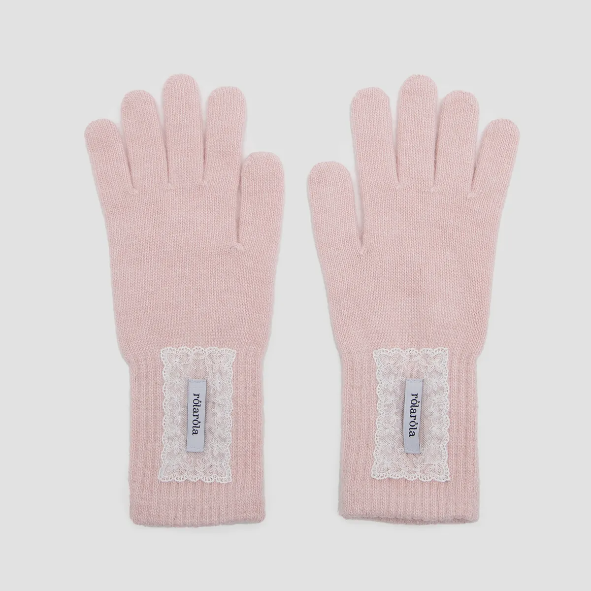 LACE LABEL ANGORA GLOVES