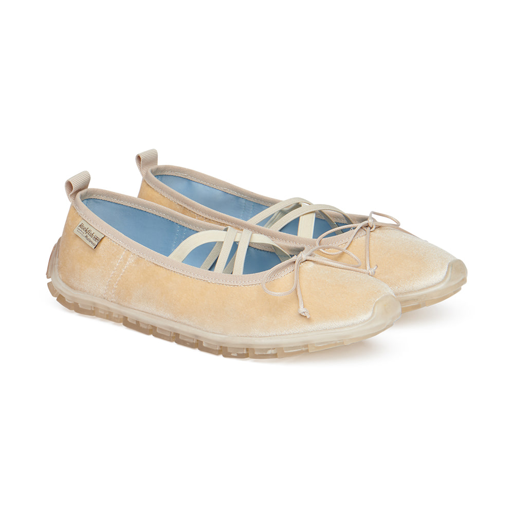 BELLA CROSS BANDING FLATS (PEBBLE SOLE)