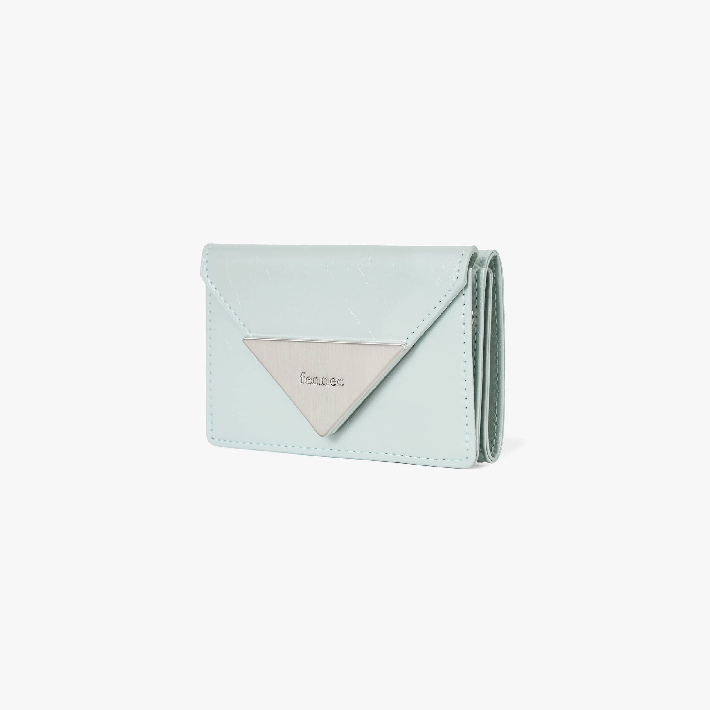 CRINKLE TRIANGLE TRIPLE WALLET
