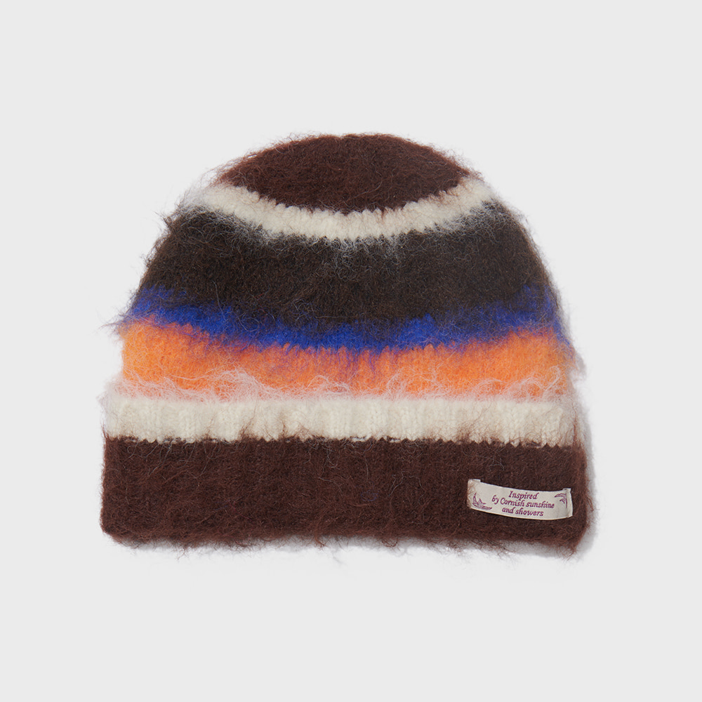 STRIPE SHAGGY BEANIE
