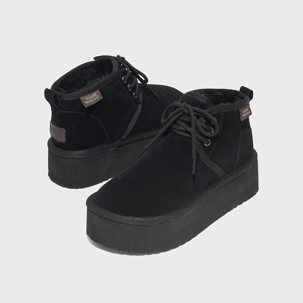 [2024] ORIGINAL MAXI FLATFORM LACEUP BOOTS