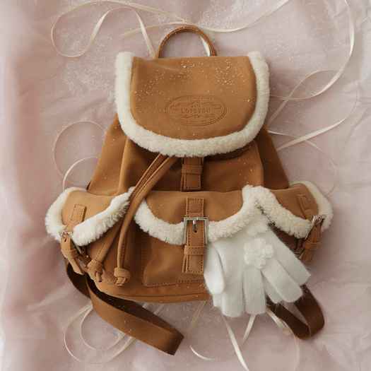 Nostalgia Chubby Shearling Backpack