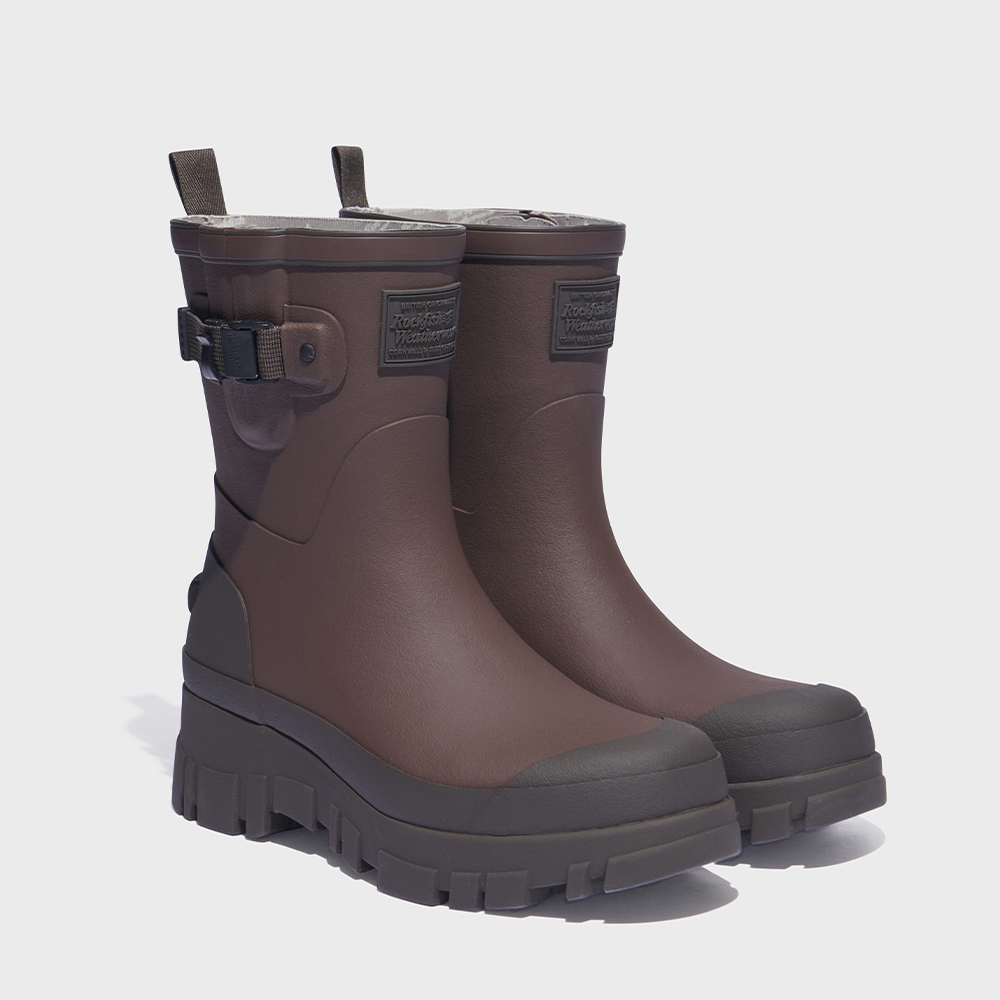 FLATFORM WEAVING RAIN BOOTS MIDDLE