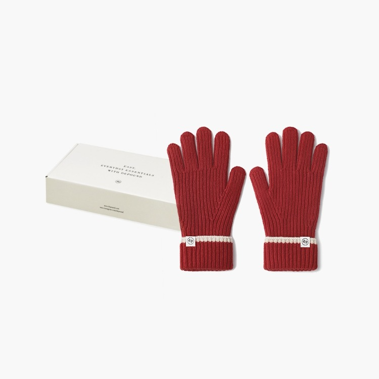 Line Knit Gloves