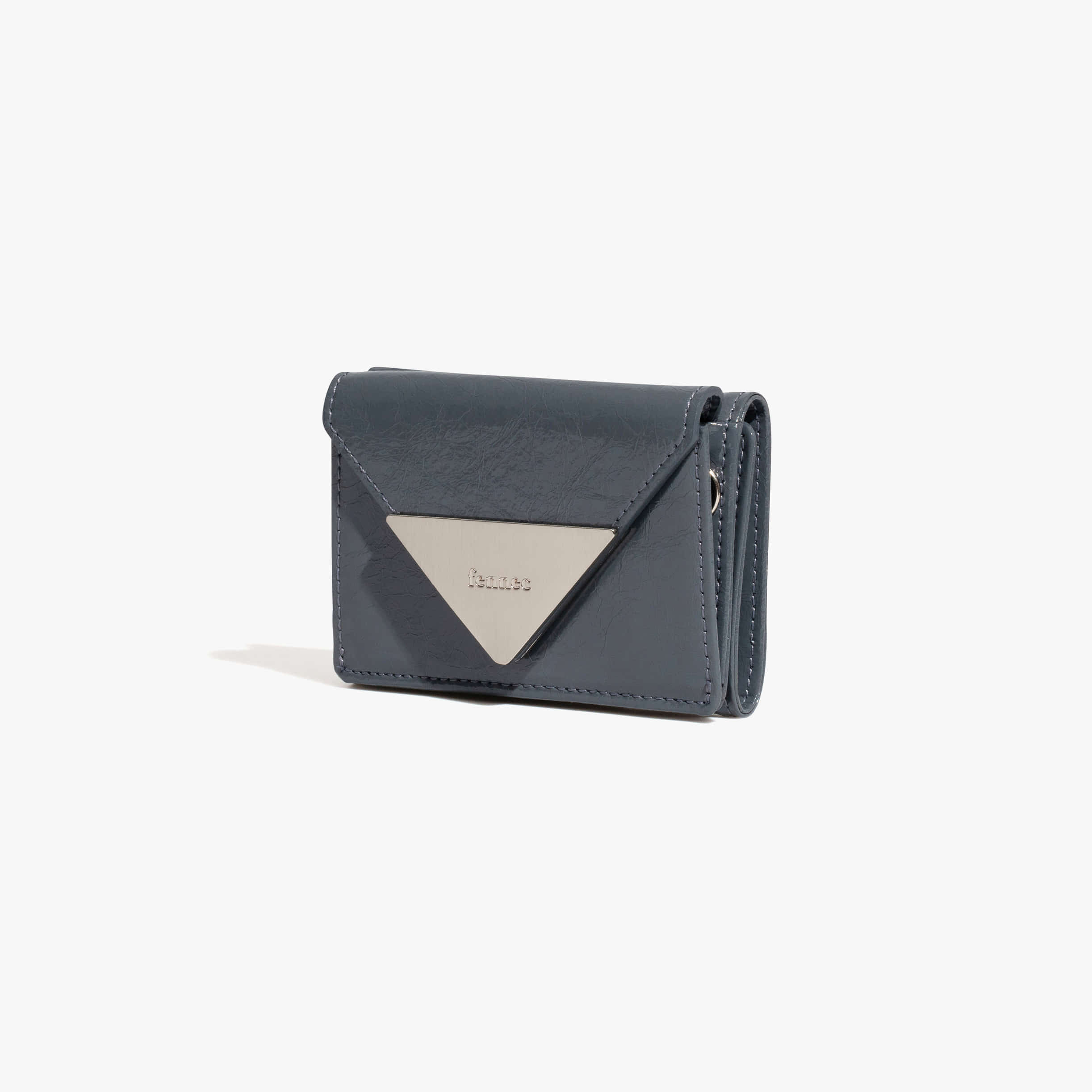 CRINKLE TRIANGLE TRIPLE WALLET