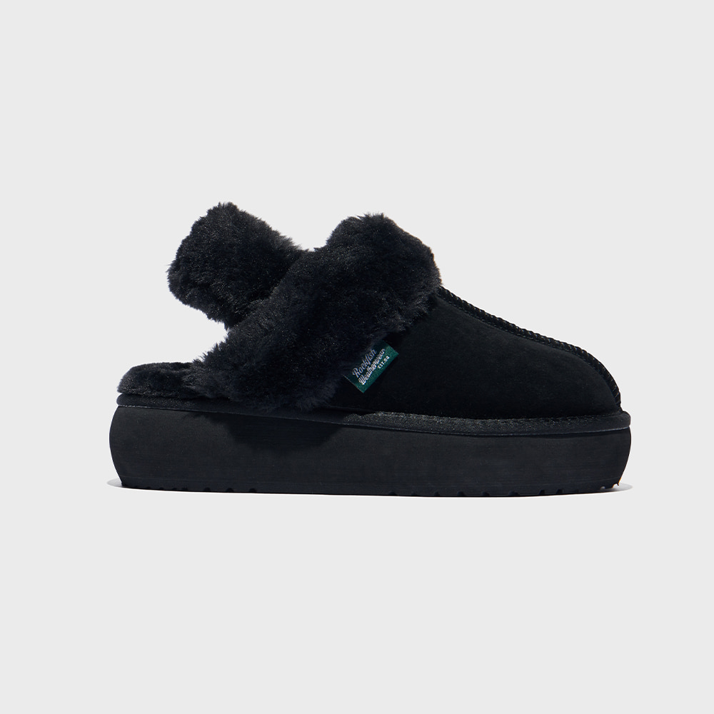 [WINTER SALE] WINTER CLOUDY FLATFORM FUR SLINGBACK