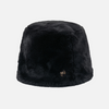 CIRCLE LOGO FUR BUCKET HAT