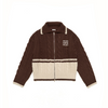 Unisex Logo Cable Knit Zip-Up