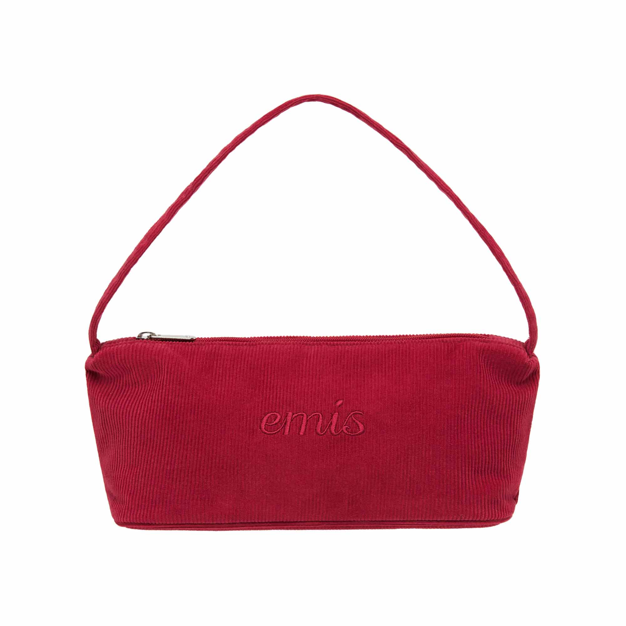 ★EMIS★ CORDUROY DAILY LONG HOBO BAGNAVY m1037_1332416 Buy Emis Corduroy Daily Long Hobo Bag Black | SASOM