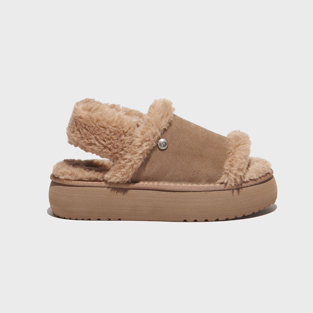 [WINTER SALE] WINTER CLOUDY FLATFORM OPEN-TOE SLINGBACK