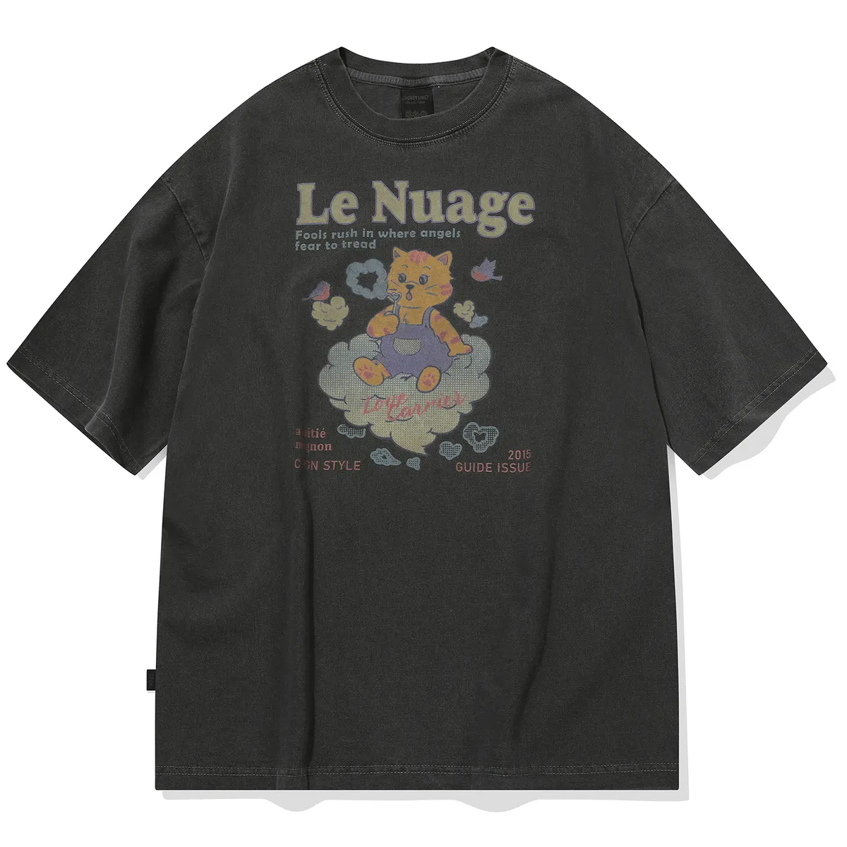 Bubble Heart Pigment Short Sleeve T-Shirt