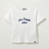 (W) Bon Voyage Slim Fit Crop T-Shirt