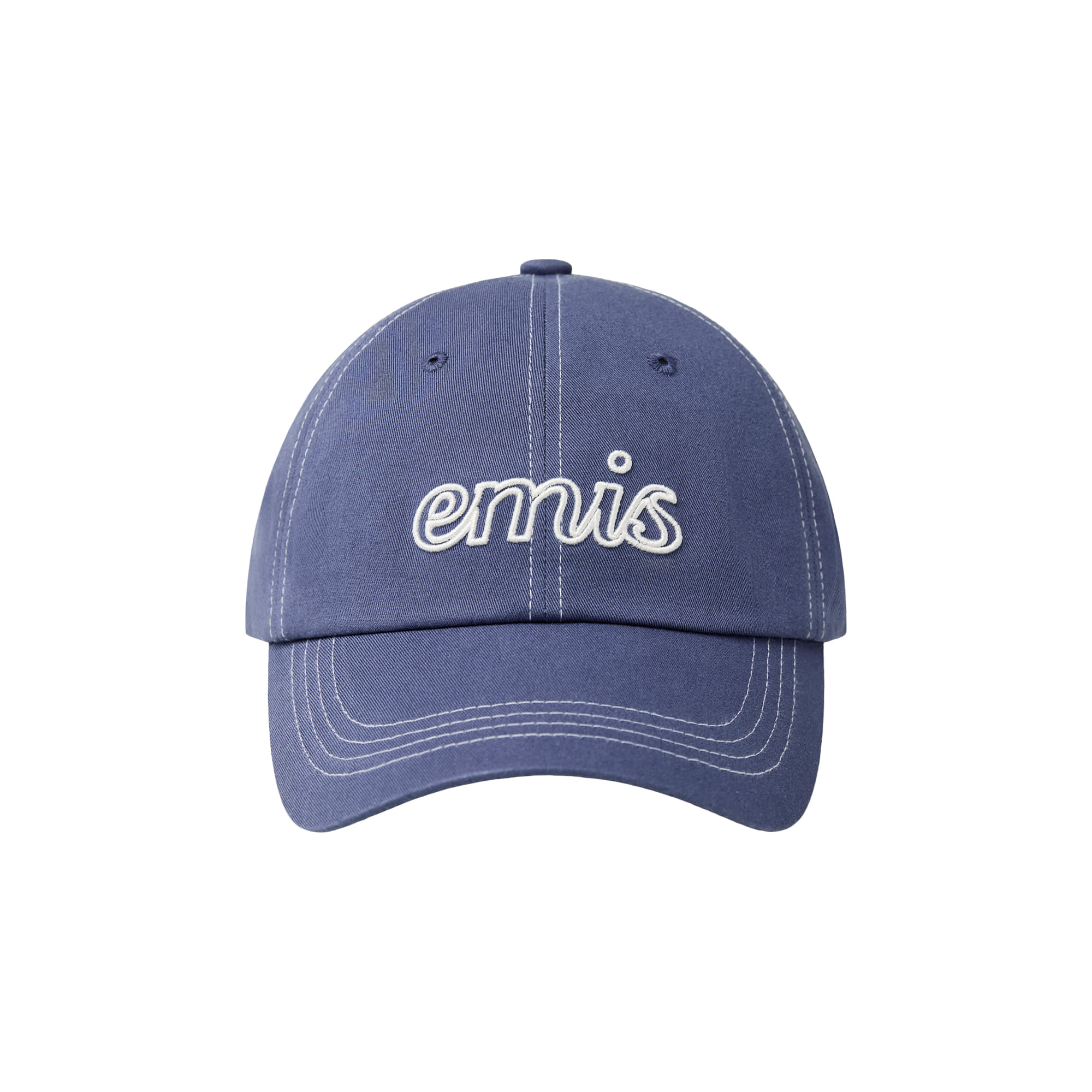 LETTERING LOGO WHITE STITCH BALL CAP
