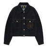 WOMAN'S FLORY STITCH DENIM JACKET