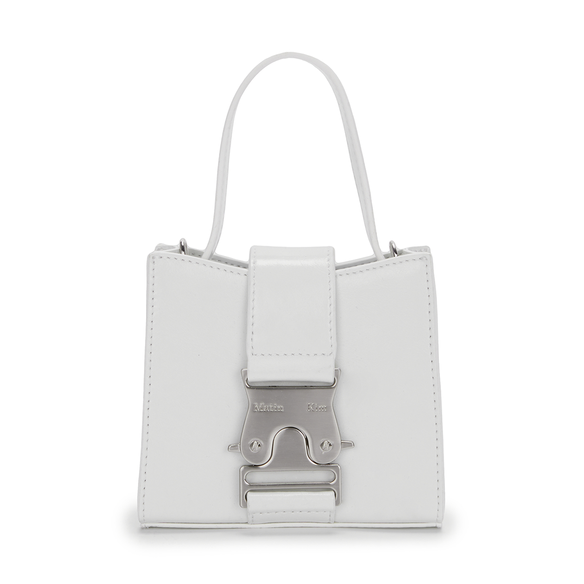 SQUARE MINI LEATHER BUCKLE BAG