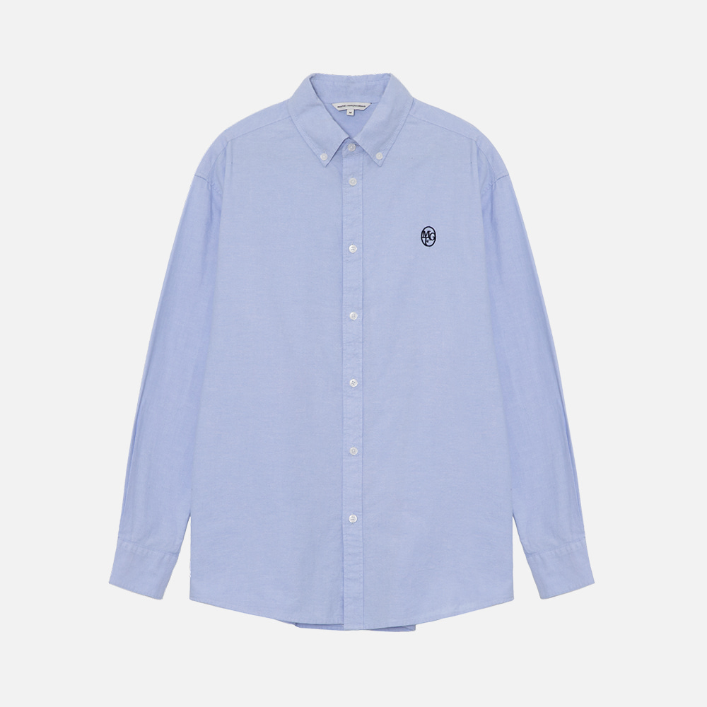 EMBROIDERY OXFORD SHIRT - SKY BLUE